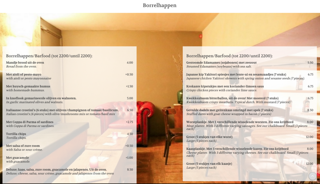 cafe de huyschkaemer borrel